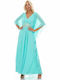Maxi Dress for Wedding / Baptism Turquoise