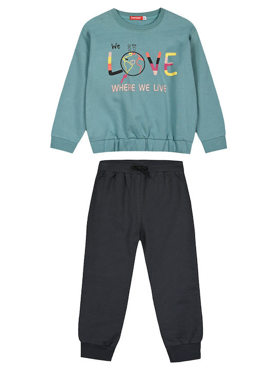 Kids Sweatpants Set Dark Grey 2pcs