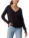 Vero Moda Damen Langarm Pullover Schwarz