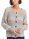 Women's Knitted Cardigan with Buttons Multicolour