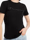 Champion Damen T-shirt Schwarz