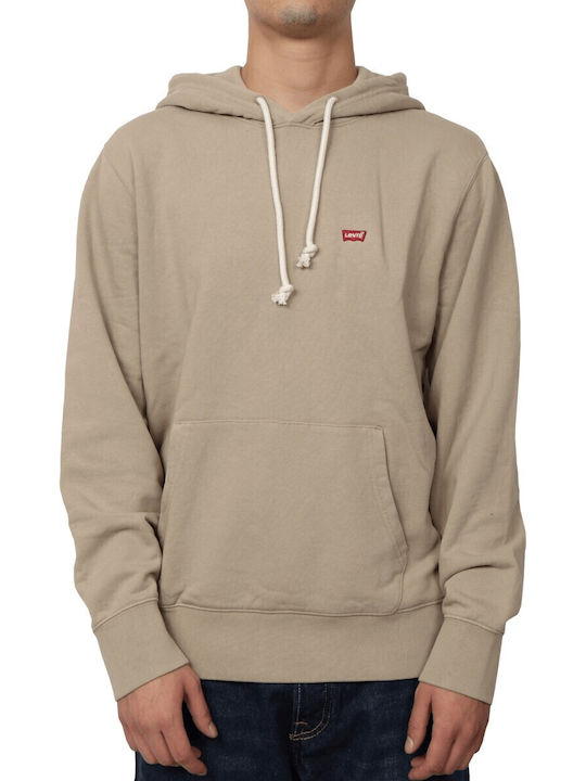 Levi's New Original Φούτερ με Κουκούλα Γκρι