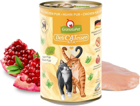 Granata Pet Foods Delicatessen Pate Υγρή Τροφή για Ενήλικες Γάτες σε Κονσέρβα με Κοτόπουλο χωρίς Σιτηρά 400gr
