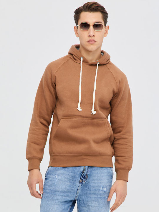 Sweatshirt with Hood Brown