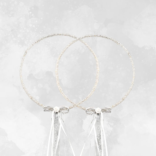 La Vista Silver Plated Wedding Crowns