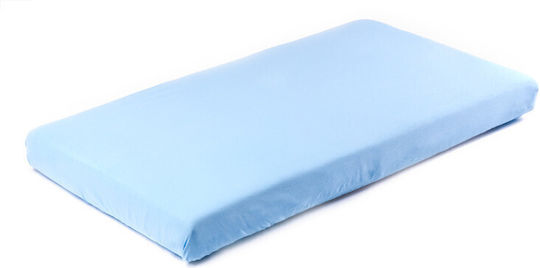 Sensillo Baby Sheet Crib Cotton Fitted Blue 120x60cm