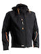 Herock Men's Winter Softshell Jacket Waterproof and Windproof Black