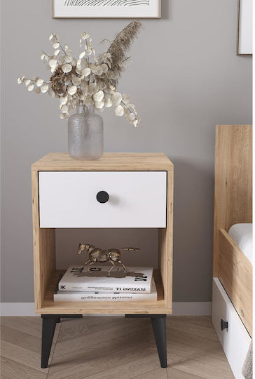 Amari Wooden Bedside Table 43x43x67.5cm