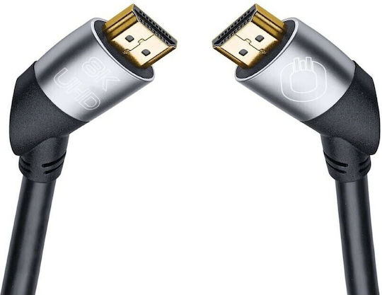 Oehlbach Easy Connect UHD HDMI 2.1 Ultra High Speed 48Gbps 4K 120Hz HDR VRR Kabel HDMI-Stecker - HDMI-Stecker 1,5m Schwarz