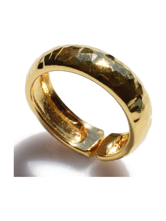 Bizoutaki Ring Small Wedding Band made of Silver Gold Plated