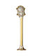 Lido 400 Outdoor Floor Lamp Small Post for E27 Golden