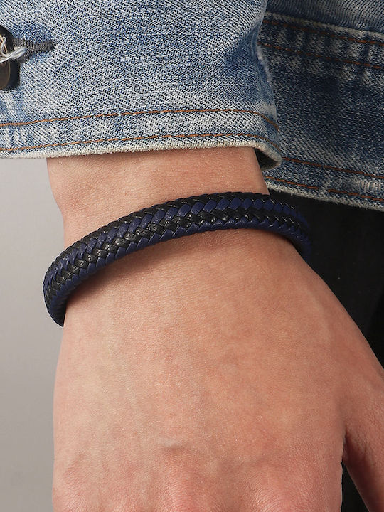 Legend Accessories Men's Leather Bracelet 21cm
