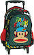 Back Me Up Paul Frank Skate School Bag Trolley Kindergarten Multicolored 12lt