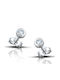 Hillas Ohrringe aus White Gold mit Steinen
