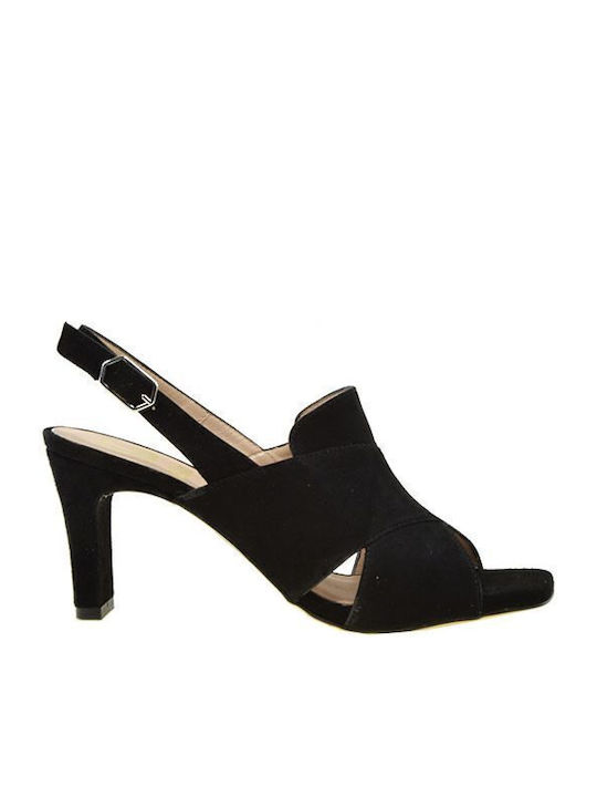 Giko Leder Sandalen Schwarz