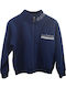 Kids Cardigan Cotton Blue