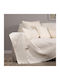 Aslanis Home Ριχτάρι Διθέσιου Καναπέ Atheras 180x250εκ. Εκρού