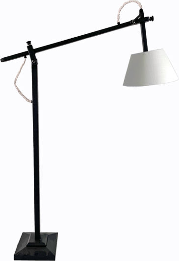 Art et Lumiere Stehleuchte H175xB98cm. Schwarz