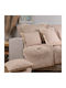 Aslanis Home Panion Sofa Throw 2 Seater Chenille 180x250cm Beige Ecru