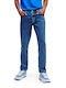 Men's Jeans Pants with Regular Tapered Fit Blue