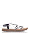Women's Flat Sandals in Black Color