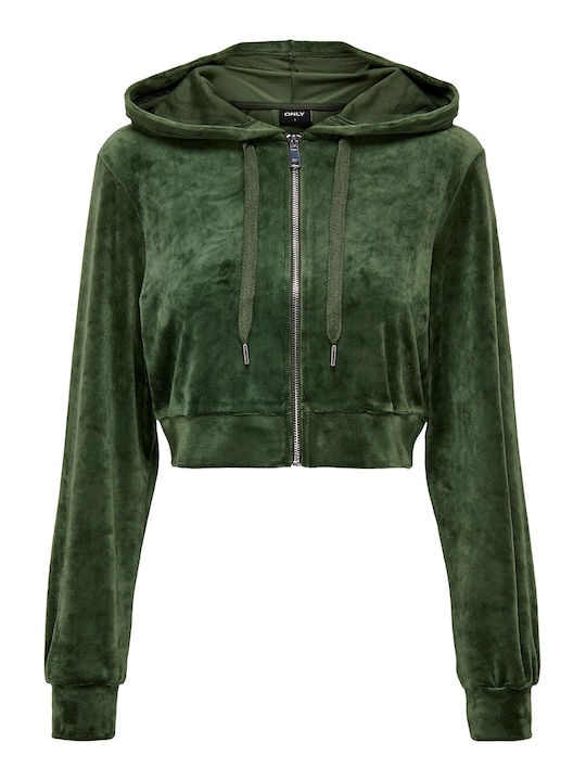 Only Rebel Cropped Women's Sweatshirt Jacket Ve...
