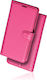 Naxius Case Book Synthetic Leather Pink (Vivo Y...