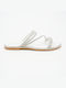 Piazza Shoes Women's Flat Sandals in White Color