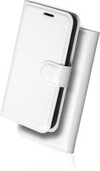 Naxius Case Book Synthetic Leather White (Honor 8X)