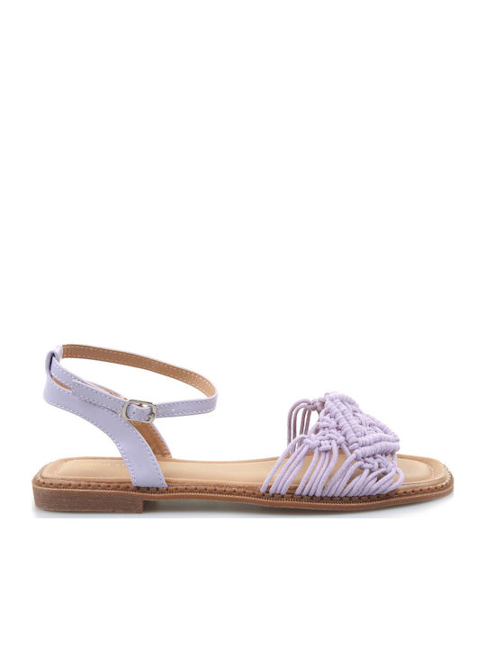 Fshoes Γυναικεία Σανδάλια Μωβ