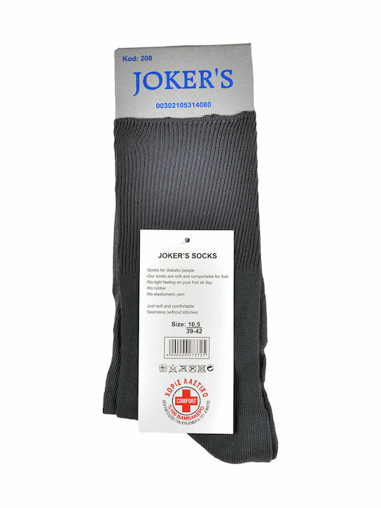 Jokers Μονόχρωμες Κάλτσες Γκρι