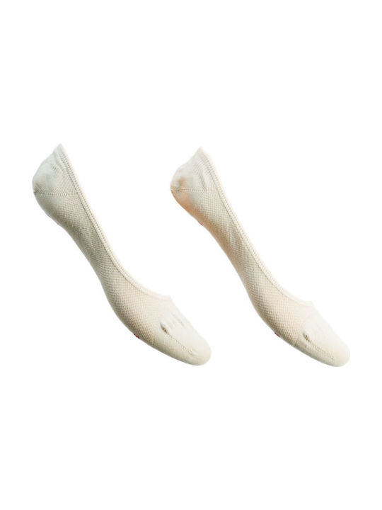 Kal-tsa Women's Solid Color Socks Beige