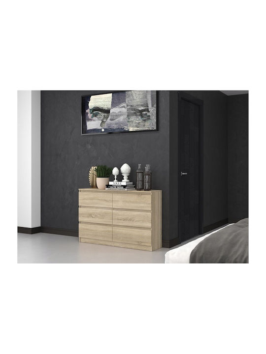Συρταριέρα Креватокамарас Дървена M6 с 6 чекмеджета Sonoma Oak 70x40x77бр