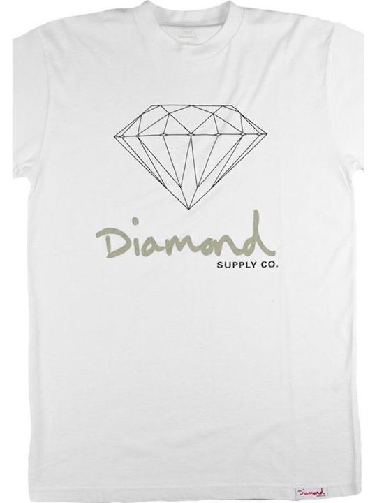 Diamond Supply T-shirt Λευκό