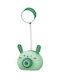 Etoile Kinder Nachttischlampe Grün 9x7x28εκ.