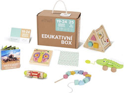 Elineli Toys Toddler Edu Kit Joc Educațional Cunoștințe din Lemn pentru 1.5+ Ani