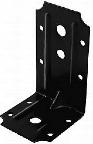 Γωνία Ραφιού από Μέταλλο σε Μαύρο Χρώμα 50x100mm 241070Μ