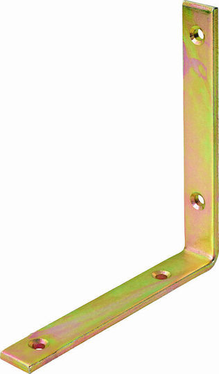 Heavy-Duty Metallic Corner Shelf Bronze 140x140mm