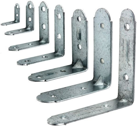 Galvanized Corner Shelf Silver 60x60mm