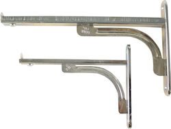 Gevy Foldable Eckregal Verzinkt in Silber Farbe 150x250mm 1Stück 283