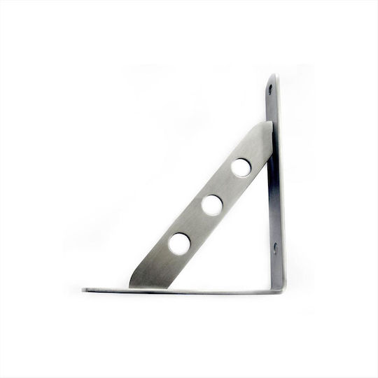 Metalor Γωνία Ραφιού από Μέταλλο σε Ασημί Χρώμα 12x160mm SSB-1612