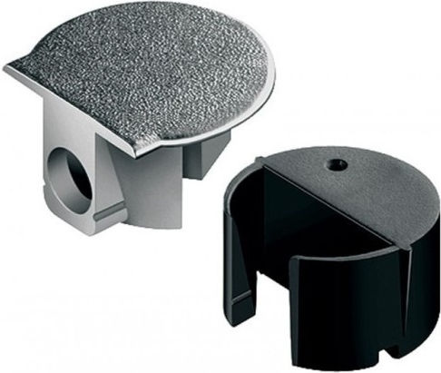 Hafele Regalhalterungen Metallisch in Silber Farbe 22x24mm 1Stück