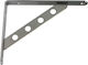 Finetto Eckregal Schwere Ausführung Metallisch in Silber Farbe 160x120mm 1Stück 124-309C1612NM