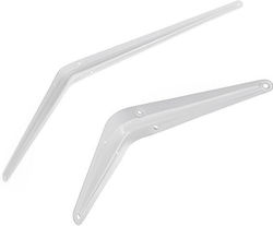 Martin Metallic Corner Shelf White 300x250mm 3103001310005