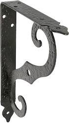 Amig Γωνία Ραφιού από Μέταλλο Μαύρη 150x115mm 201