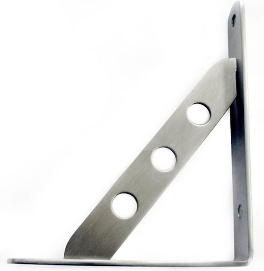 Metalor Raft de colț din Oțel Inoxidabil în Culoare Argintiu 20x16mm 1buc