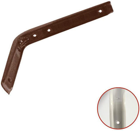 ERGOhome Heavy-Duty Metallic Corner Shelf Brown 250x300mm 580103.0013