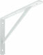 ERGOhome Eckregal Schwere Ausführung Metallisch in Weiß Farbe 500x330mm 10Stück 580106.0007