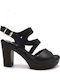 Leather Sandals Black