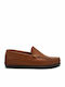 Men's Leather Boat Shoes Cognac